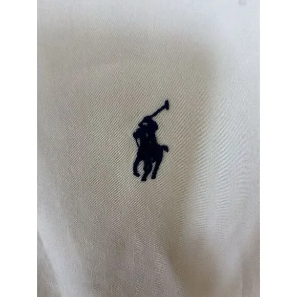 Polo Ralph Lauren Mens Button Down Shirt Blake Size Large Yellow Preppy Pony - Picture 4 of 7